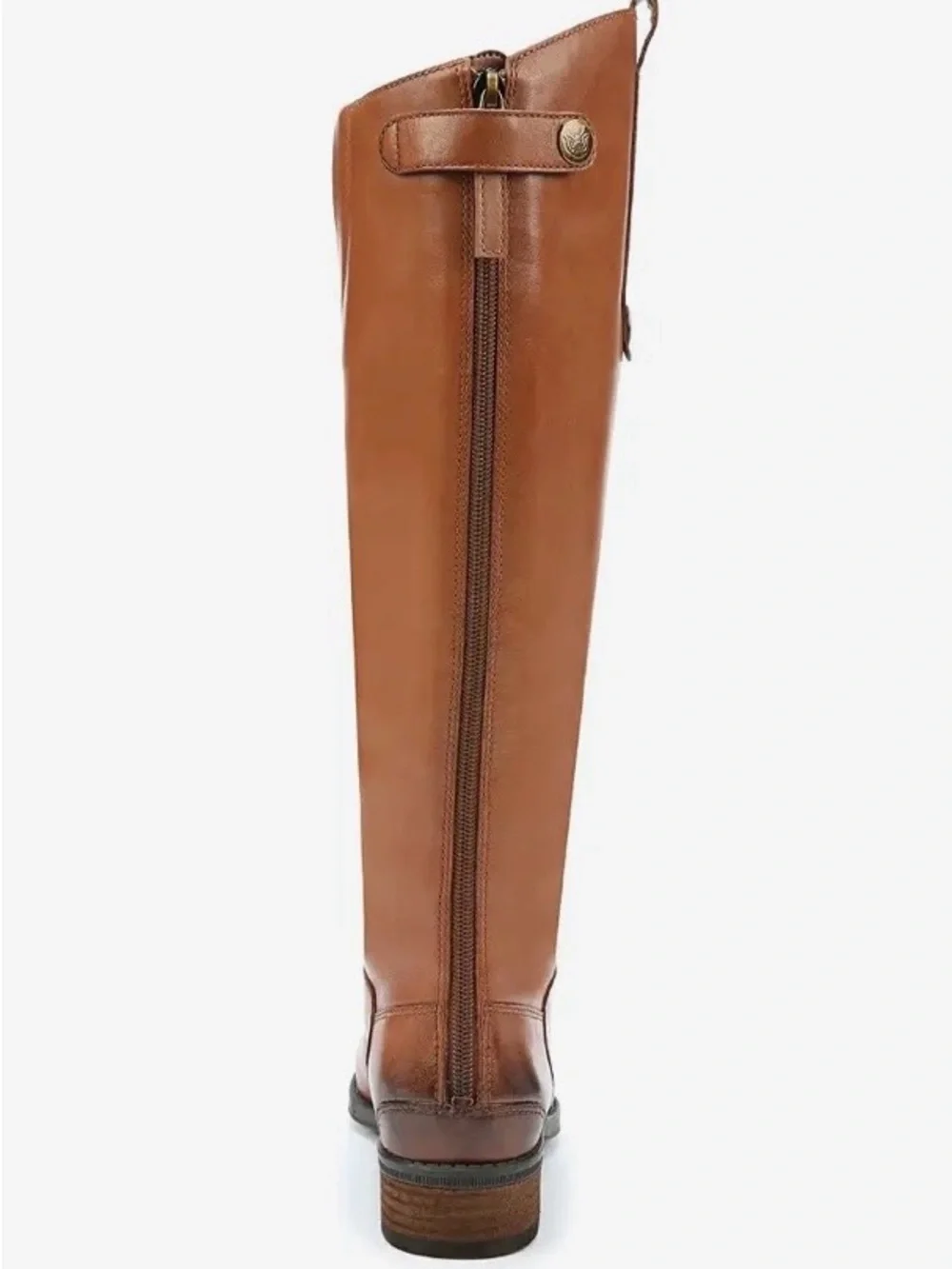Sam Edelman Over-the-Knee Leather Riding Boots - Cognac